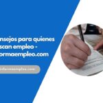 Consejos para quienes buscan empleo – informaempleo.com